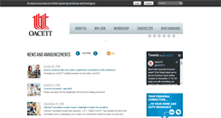 Desktop Screenshot of oacett.org
