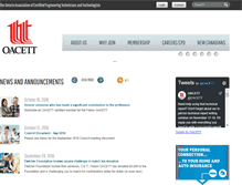 Tablet Screenshot of oacett.org